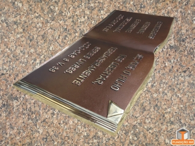 Biblia em Bronze sem Suporte
