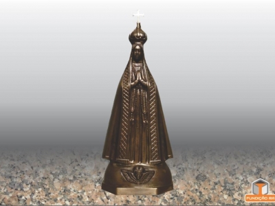 Nossa Senhora Da Aparecida Em Bronze Patinado