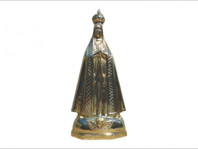 Nossa Senhora Da Aparecida Em Bronze Polido
