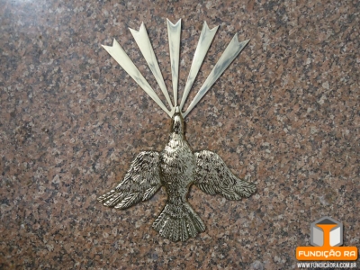 Divino Espirito Santo em Bronze Polido