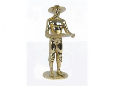 Estatueta em Bronze Polido 